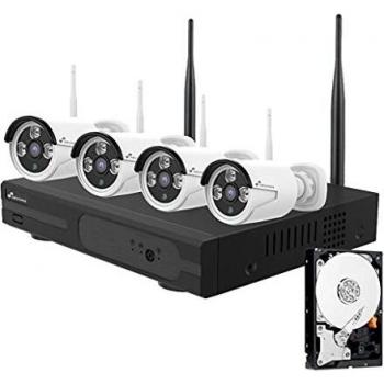 Nivian Kit videovigilancia WiFi 2K–Grabador 8CH