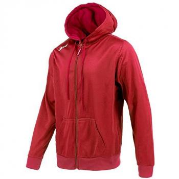 Sudadera Joluvi Score Hood Fu, Sudadera con cremallera completa, color rojo, talla 4 años, unisex para niños