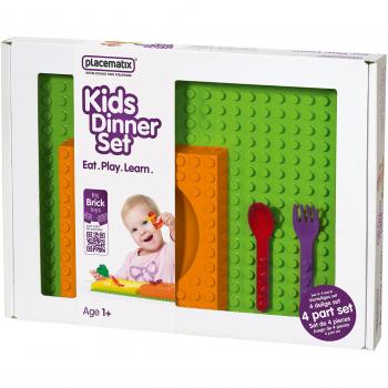 Pusher Kids Gift Box platos de color naranja