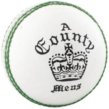 Lectores County pelota de críquet de color corona – blanco – para hombre
