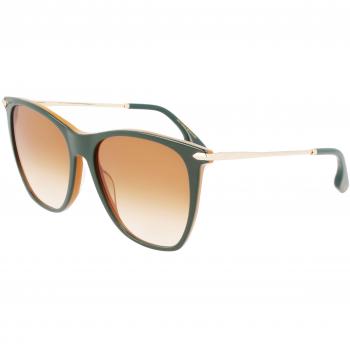 Gafas de Sol Victoria Beckham VB636S, Color 342 Green Caramel, Talla 58 Unisex