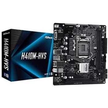 Placa Base Intel Asrock H410M-HVS LGA 1200 Micro ATX, 2DDR4, HDMI, VGA, GBLAN, 4USB3.2, 4SATA3