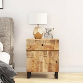 vidaXL Bedside Cabinet 50x33x60 cm Solid Wood Mango & Engineered Wood