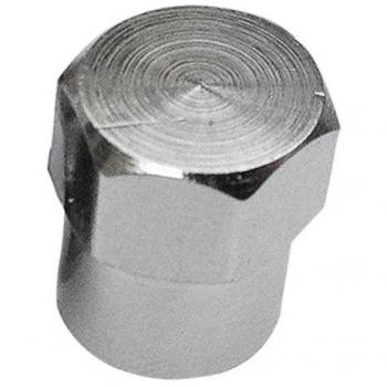SODIAL(R) 5 Tapas de polvo de valvula de cromo de calidad para tubo de Coche / Bicicleta - Neumatico