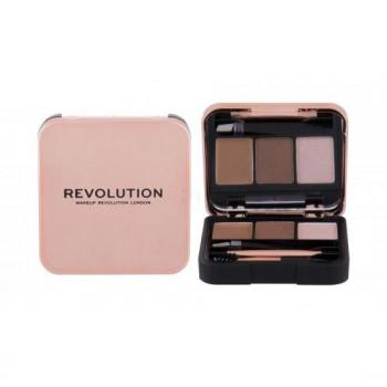 Makeup Revolution Brow Sculpting Set - Brown 2.2 g + 6 Pieces