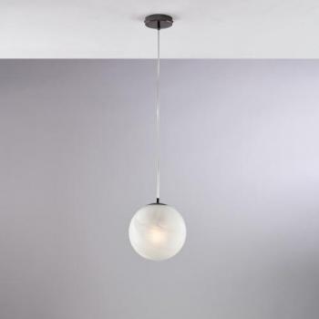 Araña Contemporánea Olaf Cromo Negro 1 Luz E27