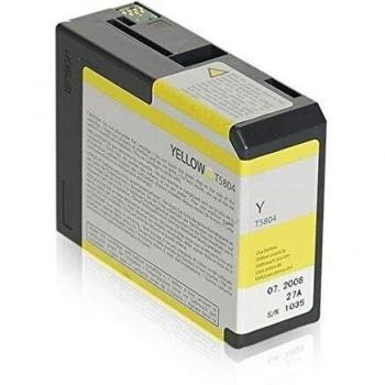 Cartucho Compatible Epson 80ml Amarillo para Stylus Pro 3800 GRAPH - T580400