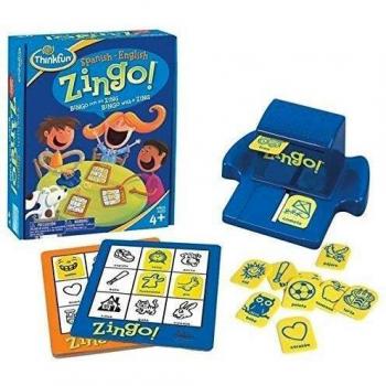 Think Fun 76321, Zingo Juego Bilingual, Inglés y Español, 2+ Jugadores, Edad Recomendada 4+, Juegos de Mesa para Niños