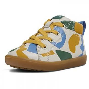 Botas cortas unisex para bebé Camper K900268 de piel multicolor con estampados, talla 20