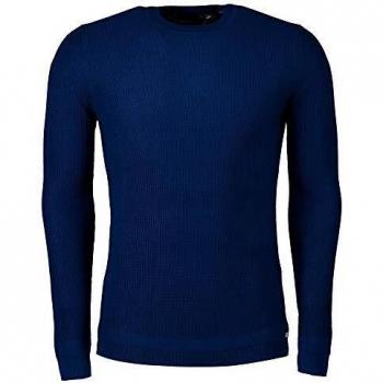 Superdry Hombre Jersey de algodón Supima de la colección Edit Azul Rmedio Piloto XXXL