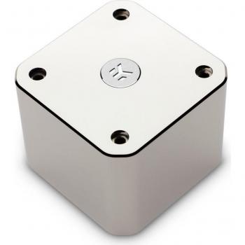 EK-Quantum Convection D5 - Nickel, Cubierta de bomba para sistema de refrigeración líquida de ordenador, compatible con bombas D5, fabricada en níquel, diseño optimizado para flujo y rendimiento