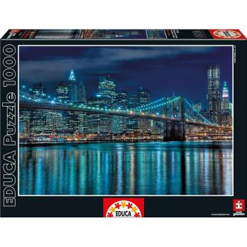 Educa Borrás - Manhattan de Noche, Puzzle de 1000 Piezas