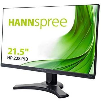 Monitor LED Hannspree HP 228 PJB de 21.5 Full HD 1080p con tiempo de respuesta de 5 ms en color negro