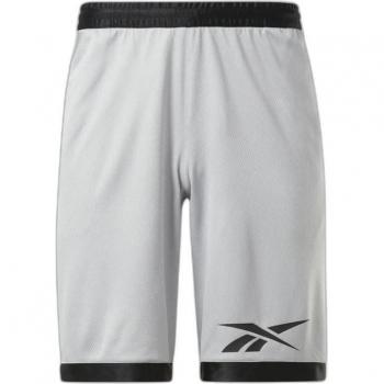 Pantalones Cortos de Baloncesto Reebok Mesh para Hombre en Color Gris
