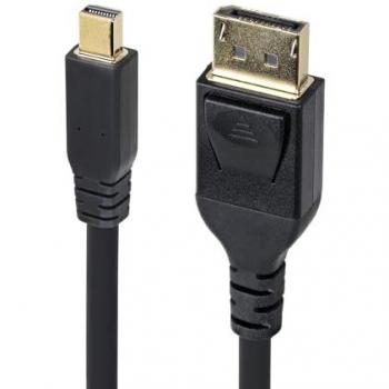 Cable Mini DisplayPort a DisplayPort 1.4 de 3m - 8K 60Hz - HBR3 - Adaptador Ultra HD 4K 120Hz