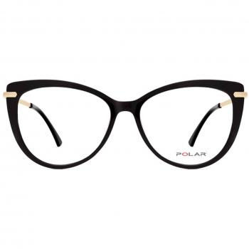 Polar 7501 With Clip-On 77 Armazones y Lentes Recetados para Hombre Negros