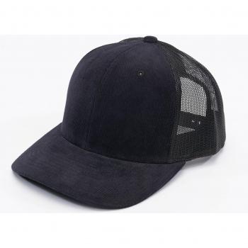Flexfit Black Corduroy Retro Trucker Cap