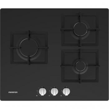 Placa de Gas Infiniton GGMCI-315 Cristal Negro 3 Fuegos 60cm