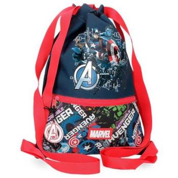 Mochila Saco Azul Marvel Avengers Legendary con Bolsillo Frontal 30x40 cm Poliéster