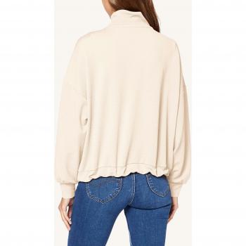 Vero Moda Vmfreja LS Zip Sweat Jrs suéter, Beige