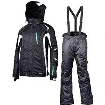 V3TEC Ulmer Traje de esquí para set Junior - Black/White/Grey, color , tamaño 176