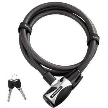Kryptonite Kryptoflex 1518 - Cable con candado, color negro
