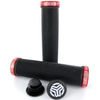 SB3 PSYLO Grips - Manoplas para Bicicletas, Color Negro