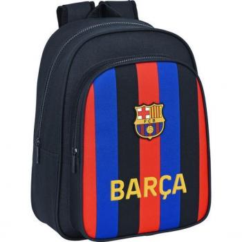 Mochila Escolar Infantil con Adaptable a Carro F.C. Barcelona Primera Equipación 2022/2023 Safta 27x33x10cm