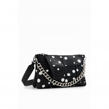Bandolera mediana Desigual trenzada con gotas