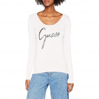 GUESS Clara, Jersey para Mujer, Blanco