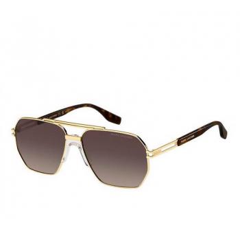 Marc Jacobs Men's Stylish Pilot Sunglasses MJ 748/S - Yellow, 60mm, Metal Frame