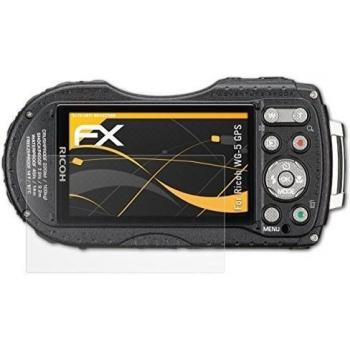 3 x atFoliX Película Protectora Ricoh WG-5 GPS Lámina Protectora de Pantalla - FX-Antireflex anti-reflectante