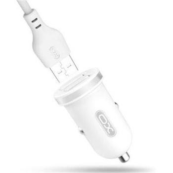 XO Pack Cargador para Coche TZ08 2.1A con Cable USB Tipo-C - Blanco
