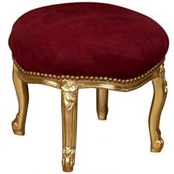 Taburete Francés Luis XVI de Madera Maciza de Haya - Biscottini