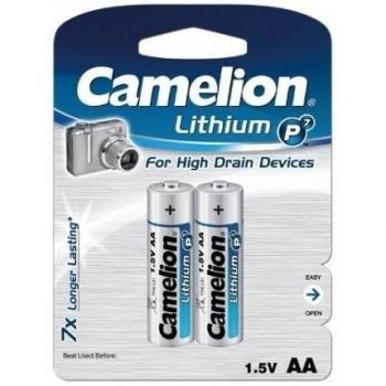 Pilas de Litio AA 1.5V, Doble Pack, Marca Camelion