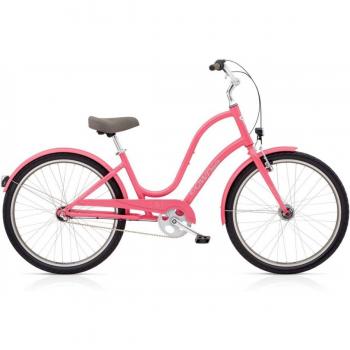 Electra Townie Original 3i EQ Mujer bicicleta rosa Ladies 3 marchas Beach Cruiser 26 pulgadas, 539251