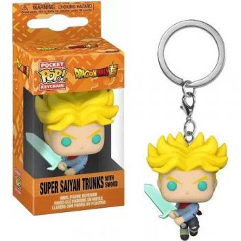 Dragon Ball Super - Super Saiyan Trunks con espada - Llavero Funko Pocket POP