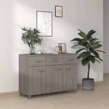 vidaXL HAMAR Light Grey Solid Pine Sideboard 113x40x80 cm