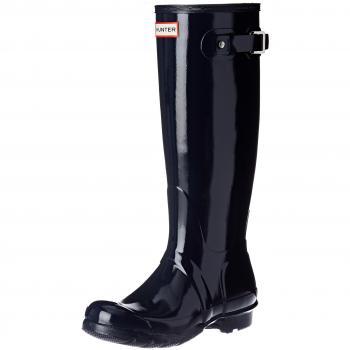 Hunter Original Women's Tall Gloss Wellington Boots - Navy - UK 5