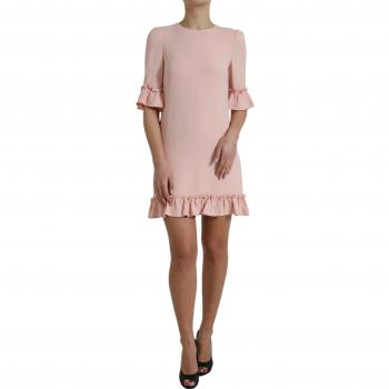 Dolce & Gabbana Elegant Light Pink A-Line Shift Mini Dress - IT40|S, Size: XS, Short Dress, Female