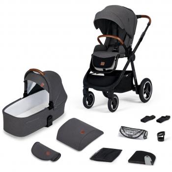 Kinderkraft Everyday 2 en 1 Cochecito Chasis Dark Grey con Marco Negro