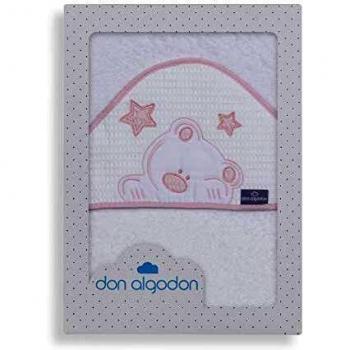 Don Algodón Capa de Baño Viggo Blanco Rosa