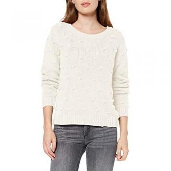Vila VIRONJO Knit L/S Top KI Suter Pulver, Marfil
