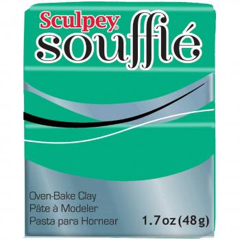 Polyform Sculpting Clay Sculpey Soufflé, Shamrock, 1.7oz