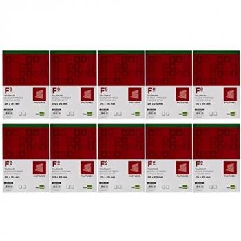 Liderpapel T223 - Talonario facturas original y copia, 215 x 315 mm, 10 unidades
