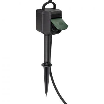 Enchufe Inteligente para Jardín Brennenstuhl 2 Salidas WIFI con Erdspieß y Control por App, IP44