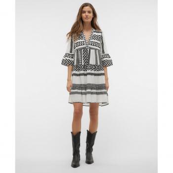 Vestido Vero Moda Manga 3/4 Dicthe Blanco