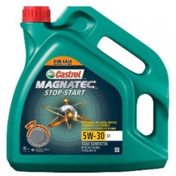 Aceite de motor CASTROL Magnatec Stop-Start 5W30 S1 4L - Aceite sintético, tecnología Magnatec que reduce el desgaste, adecuado para motores diésel y gasolina, viscosidad 5W