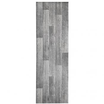 Alfombra de Vinilo Antideslizante Efecto Madera Tadi & Imperio 1979 - Tamaño 62x100 cm, Color Gris Taupe