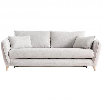 Sofá convertible nórdico 3 plazas gris claro Creep MILIBOO